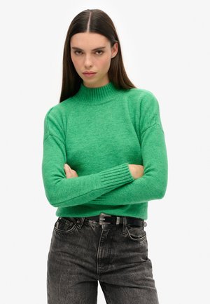 ESSENTIAL MOCK NECK  - Striktrøje - drop kick green