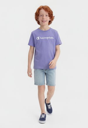 Champion BASICS CREW NECK - T-Shirt print - purple