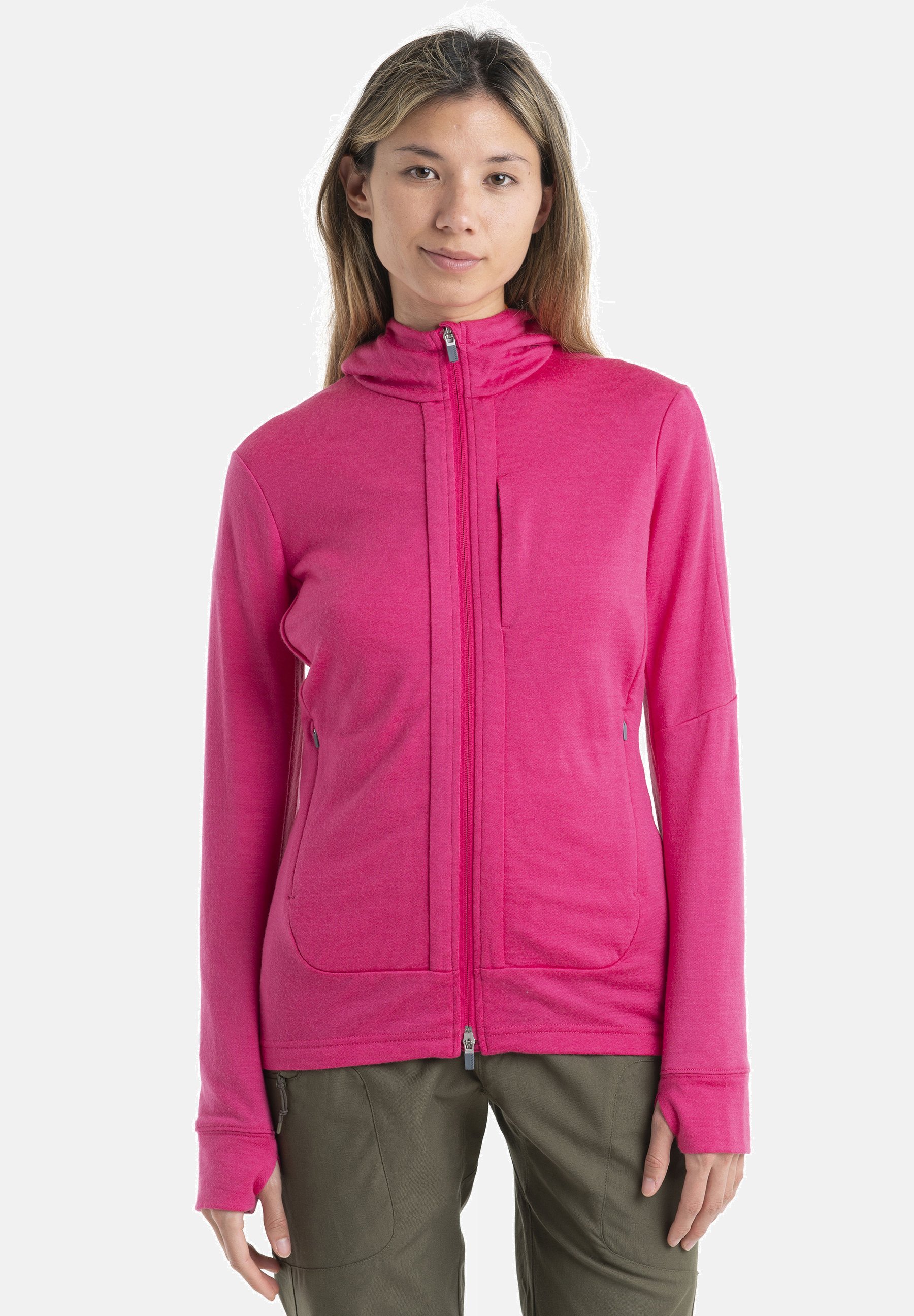 icebreaker MERINO QUANTUM III ZIP HOODIE - Sweat zippé - BRIGHT 