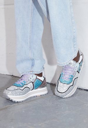 Baskets basses - silver-coloured