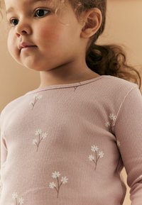 Next Majica z dolgimi rokavi - pink ditsy floral