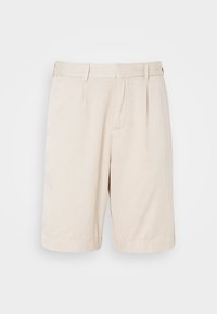 WIDE LEG PLEATED - Shorts - light stone