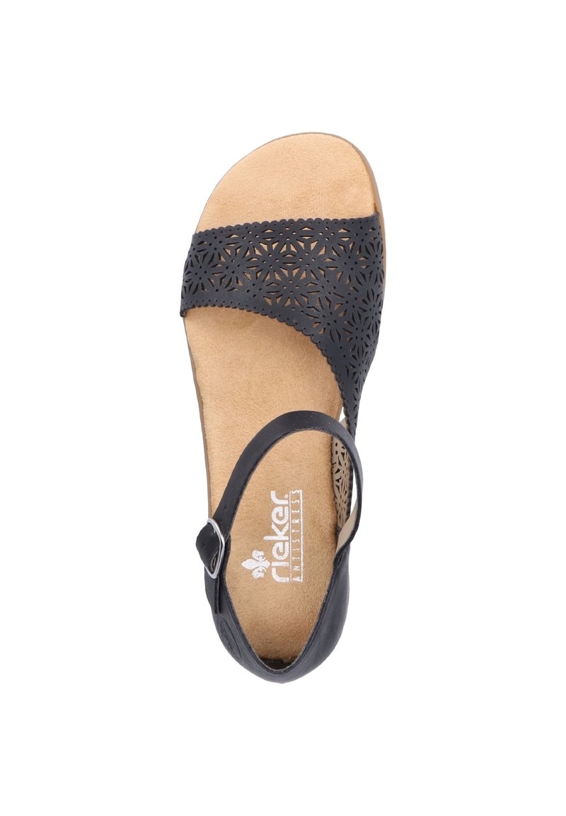 Damen Riemchensandalen | Rieker Riemensandalette black/schwarz - YT99913 Damen Riemchensandalen | Rieker Riemensandalette black/schwarz - YT99913