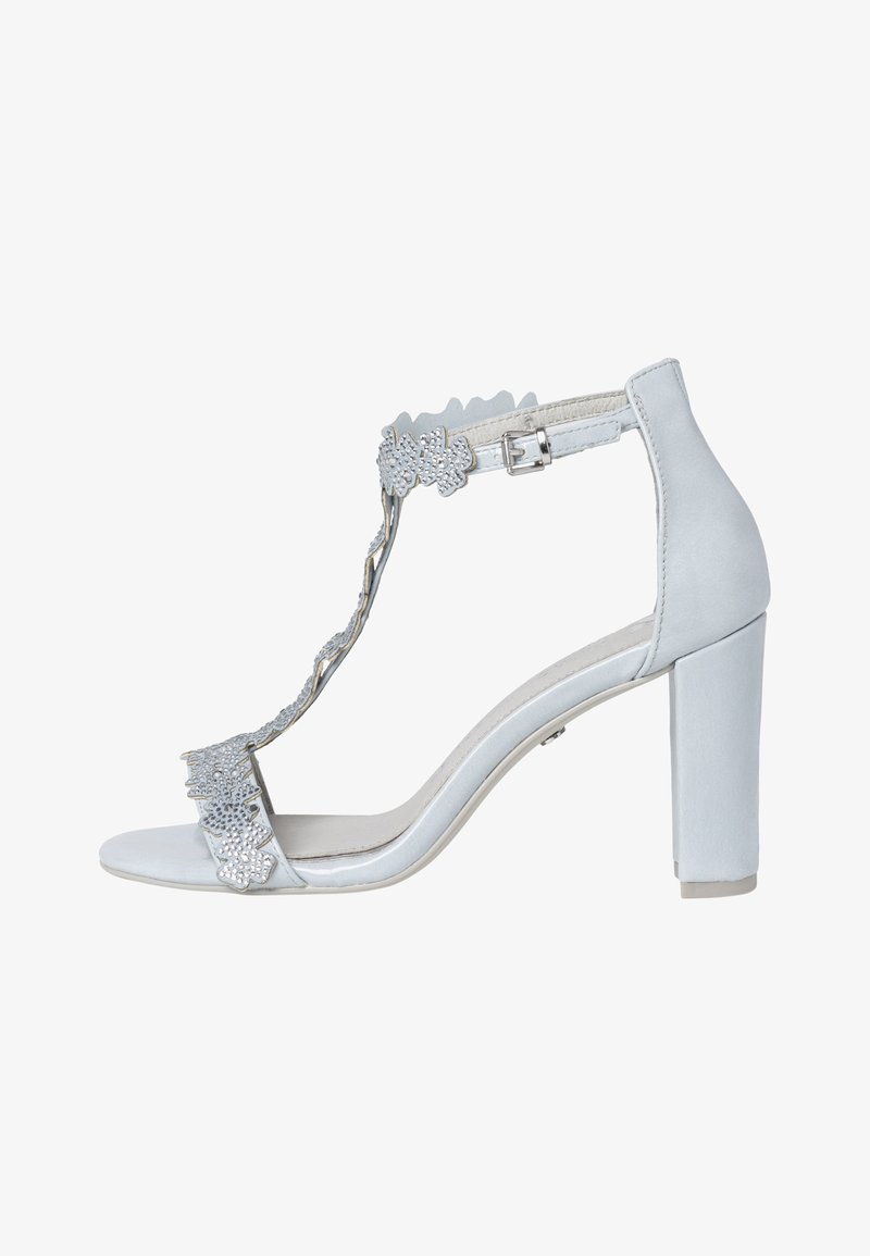 Marco Tozzi BY GUIDO MARIA KRETSCHMER - Sandali con tacco - lt blue pat