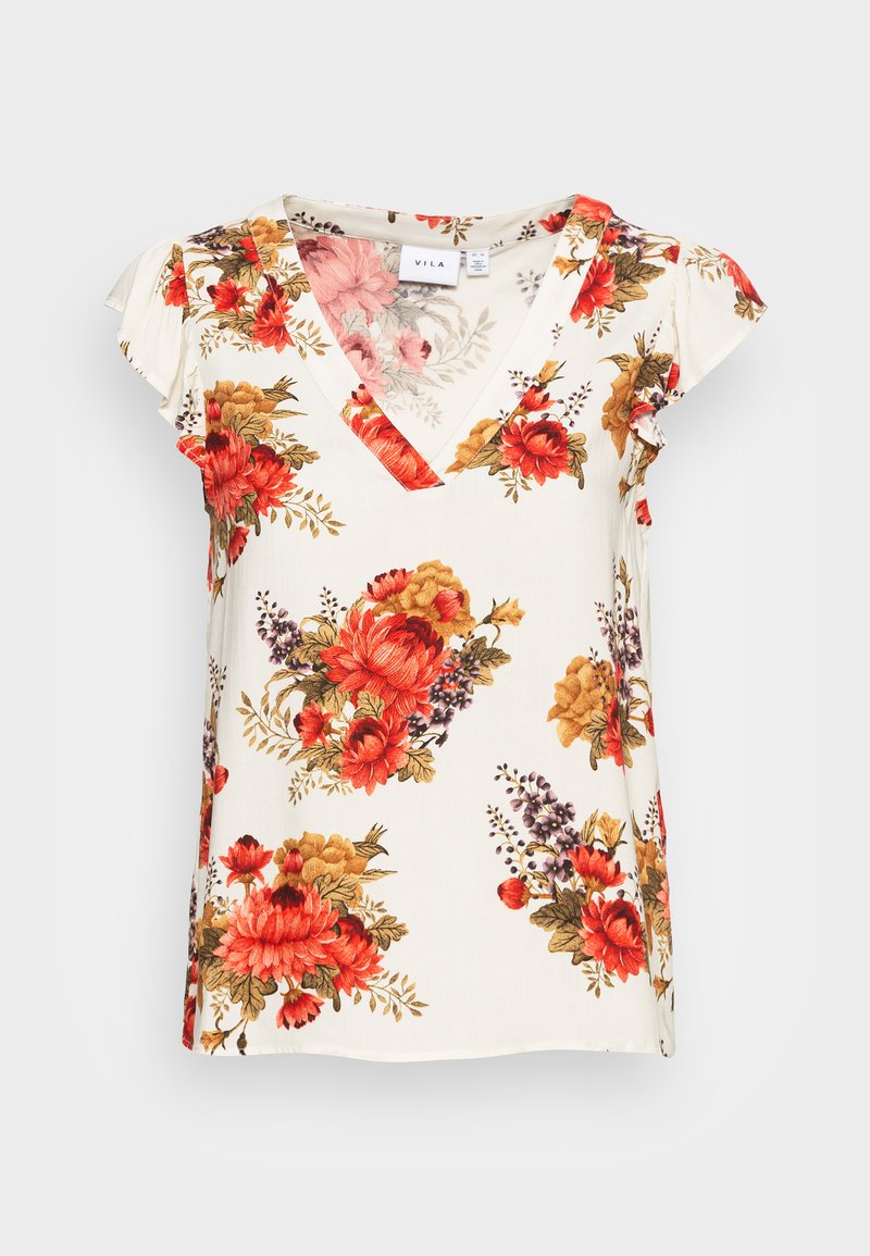 Vila T-shirt print wit Vila T-shirt print wit