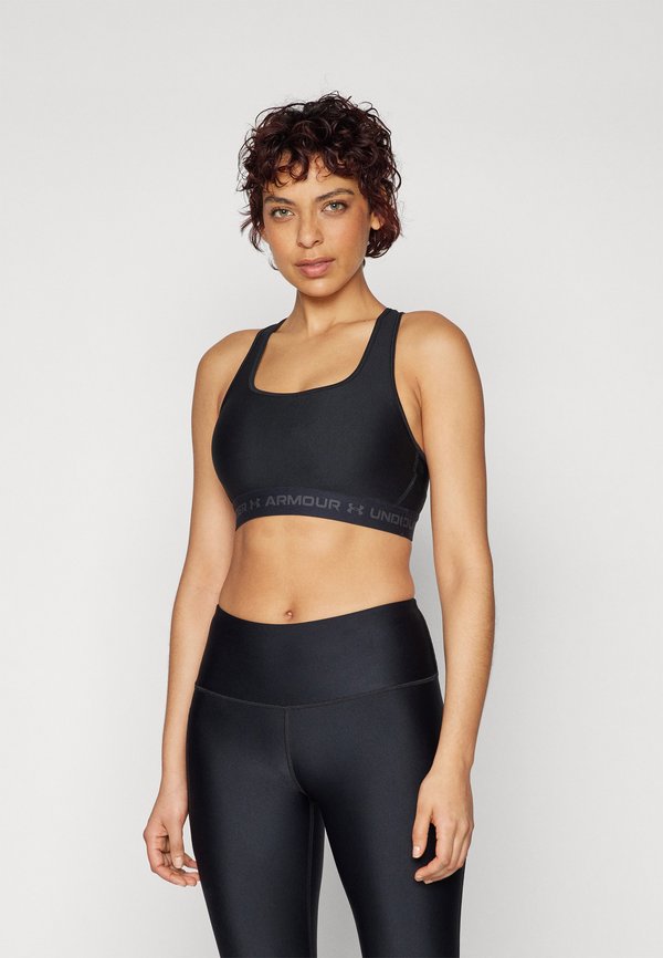 ARMOUR MID CROSSBACK - Medium support sports bra - schwarz