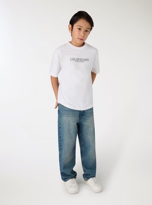 Terranova, CON SCRITTA FRONTE/RETRO - T-shirt con stampa - bianco ottico