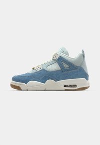 AIR JORDAN 4 RETRO - Höga sneakers - sail/light brown/worn blue/metallic gold