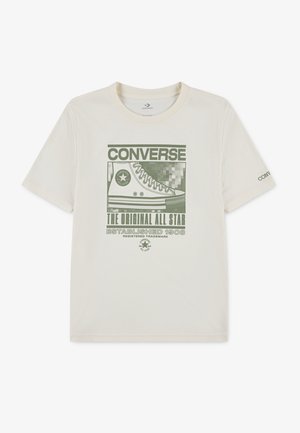 STATIC BACKGROUND - T-shirt imprimé - egret