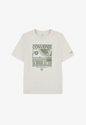 Converse STATIC BACKGROUND - T-shirt estampada - egret