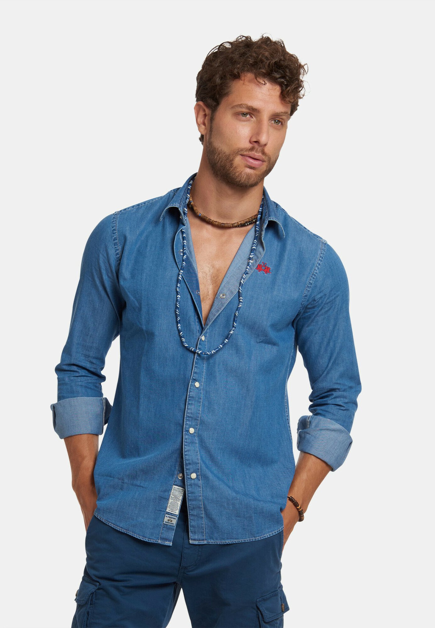 La Martina RENETTO - Camicia - medium indigo denim/blu - Zalando.it