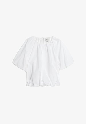 Marks & Spencer BUBBLE HEM PUFF SLEEVE - Blůza - white