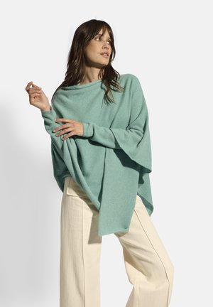 Poncho - mottled green