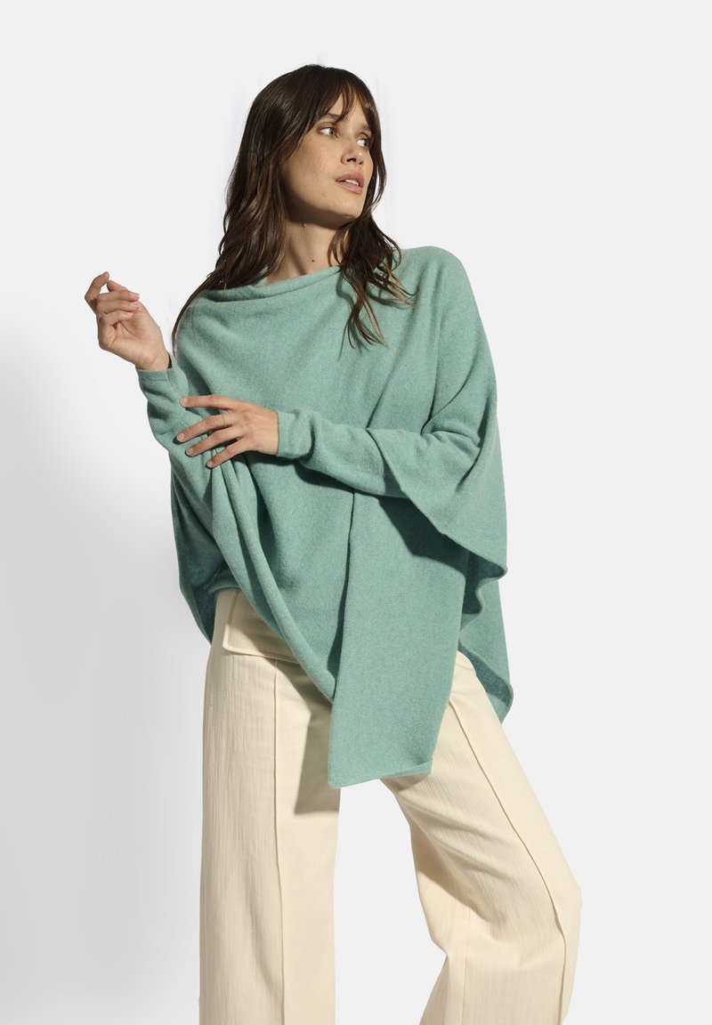 Just Cashmere Mantella - mottled green