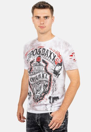REGULAR-FIT - T-Shirt print - weiß