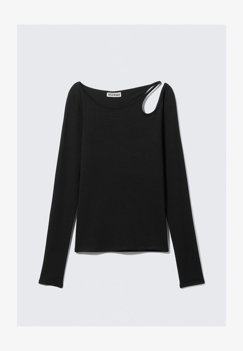 Weekday Maglietta a manica lunga - black