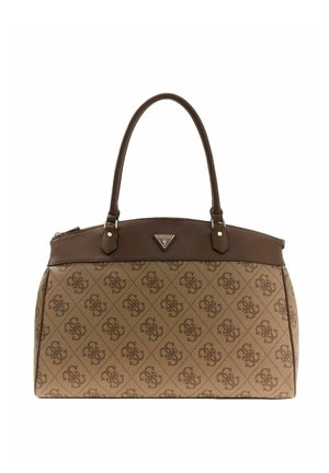 TRAVEL DELUXE DOME  - Cabas - latte logo   brown