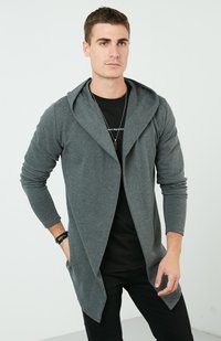Buratti HOODED - Cardigan - anthracite