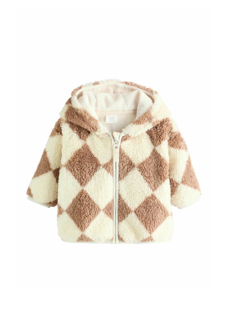 Next REGULAR FIT -  COSY WITH 3D EARS - Fleecejacke - beige harlequin