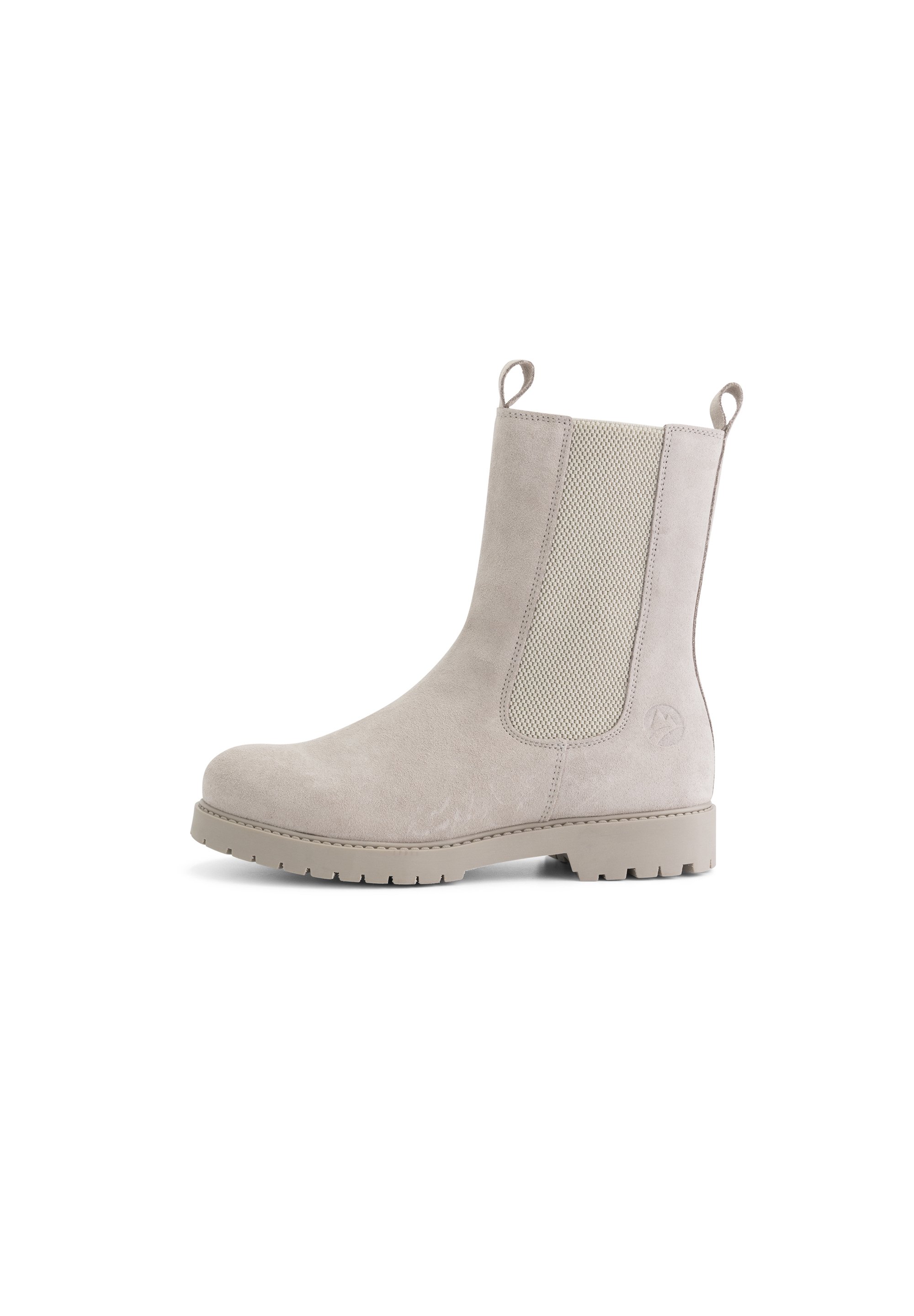 No Stress - Dames - Taupe suède chelsea boots met rits - Maat 40