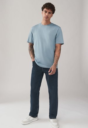 Next, 4 PACK REGULAR FIT - T-shirt basic - blue navy white steel