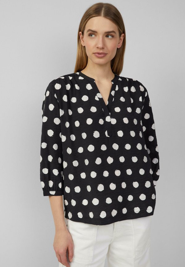 STRUKTURIERTE AUS - Bluse - schwarz