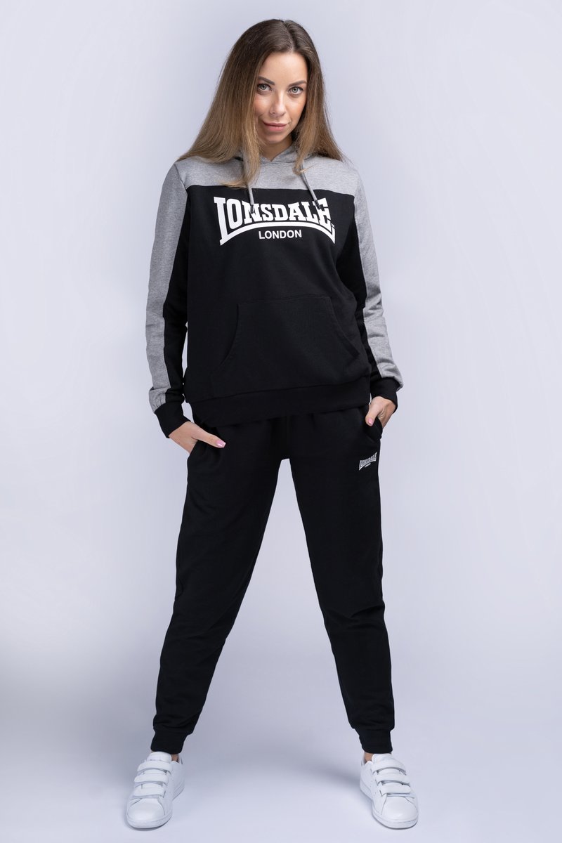 Lonsdale LURGAN - Pantaloni sportivi - black/grey