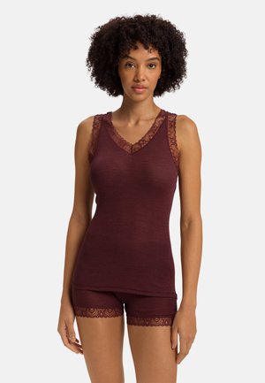 Pyjamashirt - vivid brown