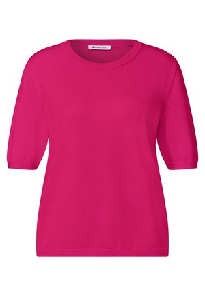 Street One, High-rise barrel leg jeans in a loose fit - Camiseta básica - magenta dream