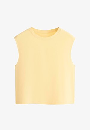 OYSHO, SLEEVELESS T-SHIRT - Felső - light yellow