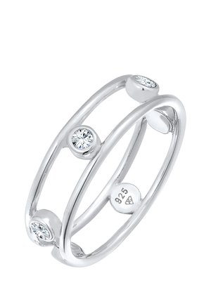 SPARKLING BASIC- MIT KRISTALLEN VON SWAROVSKI® - Ring - silberfarben