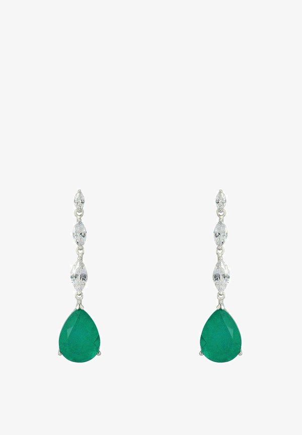 TEARDROP COLOMBIAN EMERALD GEMSTONE - Earrings3