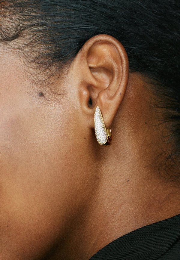 CREST PAVÉ HOOPS LARGE - Ohrringe