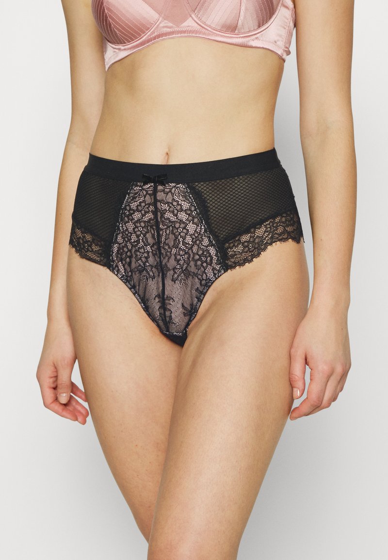 Pour Moi DARK ROMANCE DEEP UP BRIEF - Cuecas - black/pink