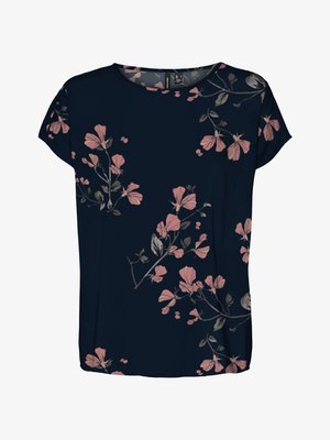 Vero Moda VMNEWHALLIE NEW - T-shirt imprimé - night sky