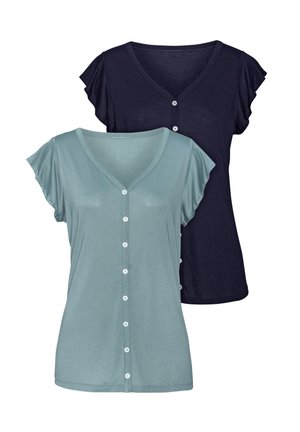 2 PACK - Bluse - mint navy