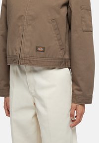Dickies LINED EISENHOWER CROP W REC - Chaqueta de entretiempo - mushroom