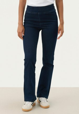 NIKELASPW - Bootcut jeans - dark blue denim