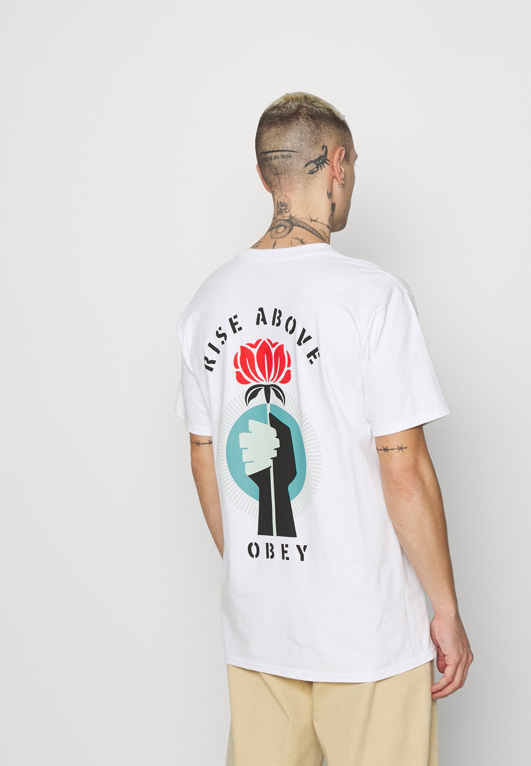 obey rise above t shirt