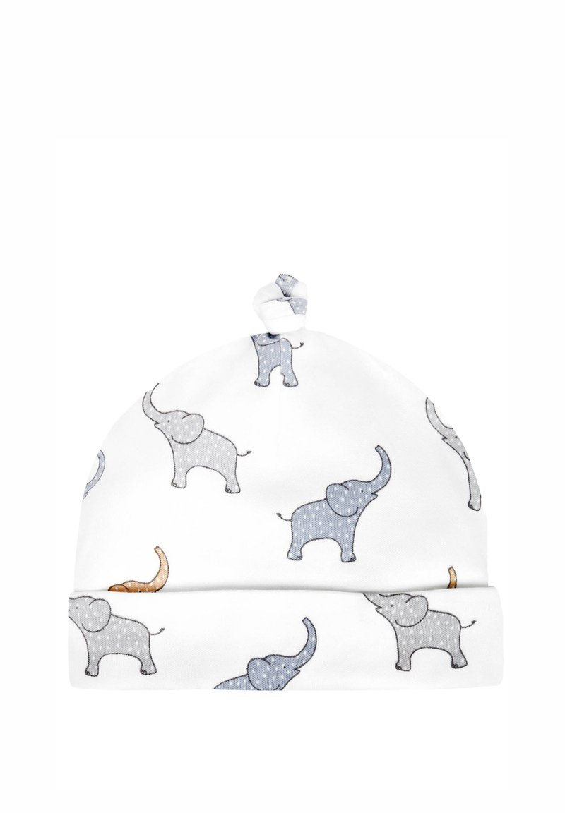 JoJo Maman Bébé BUNNY PRINT - Berretto - white elephant