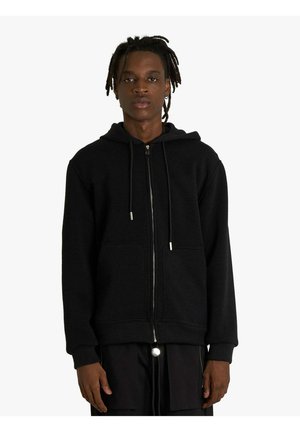 Felpa con zip - black