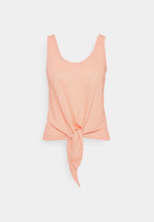 KNOT SINGLET BABYLON STRIPE - Top - peach pink