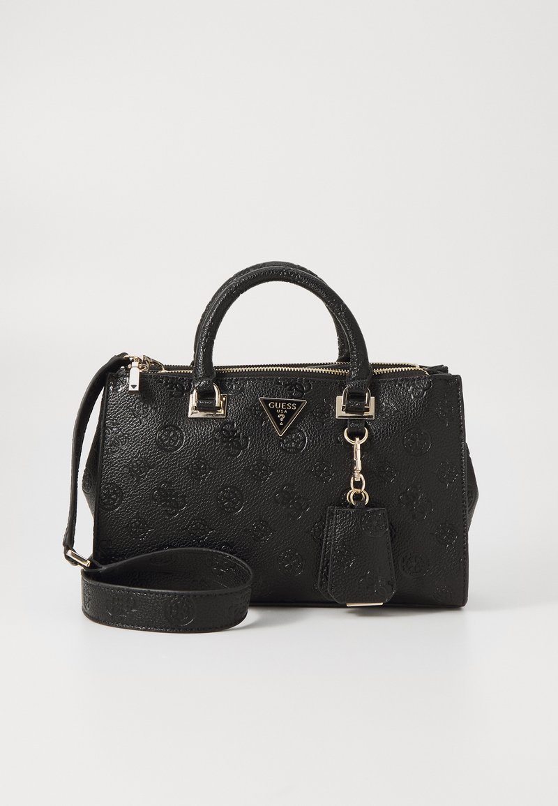 Guess CRESIDIA STATUS SATCHEL - Bolso de mano - black