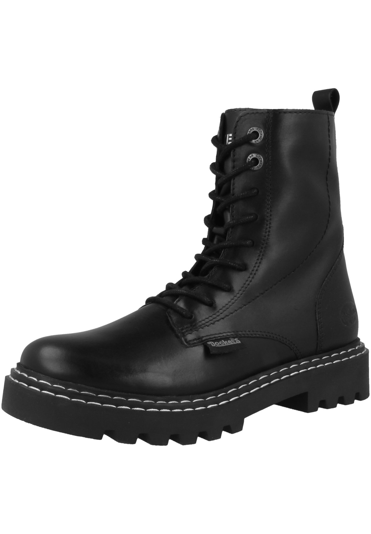 Dockers by Gerli Botines con cordones - black (49tf301-100100)/negro -  Zalando.es