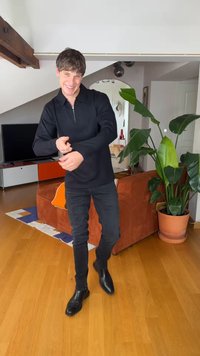 Selected HEMANUEL ZIP - Sweatshirt - black