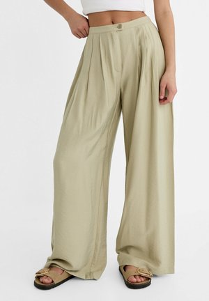 Stradivarius, Pantalon classique - light green