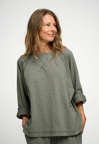 moshi moshi mind - EARTH - Sweatshirt - khaki gray Thumbnail Image 1