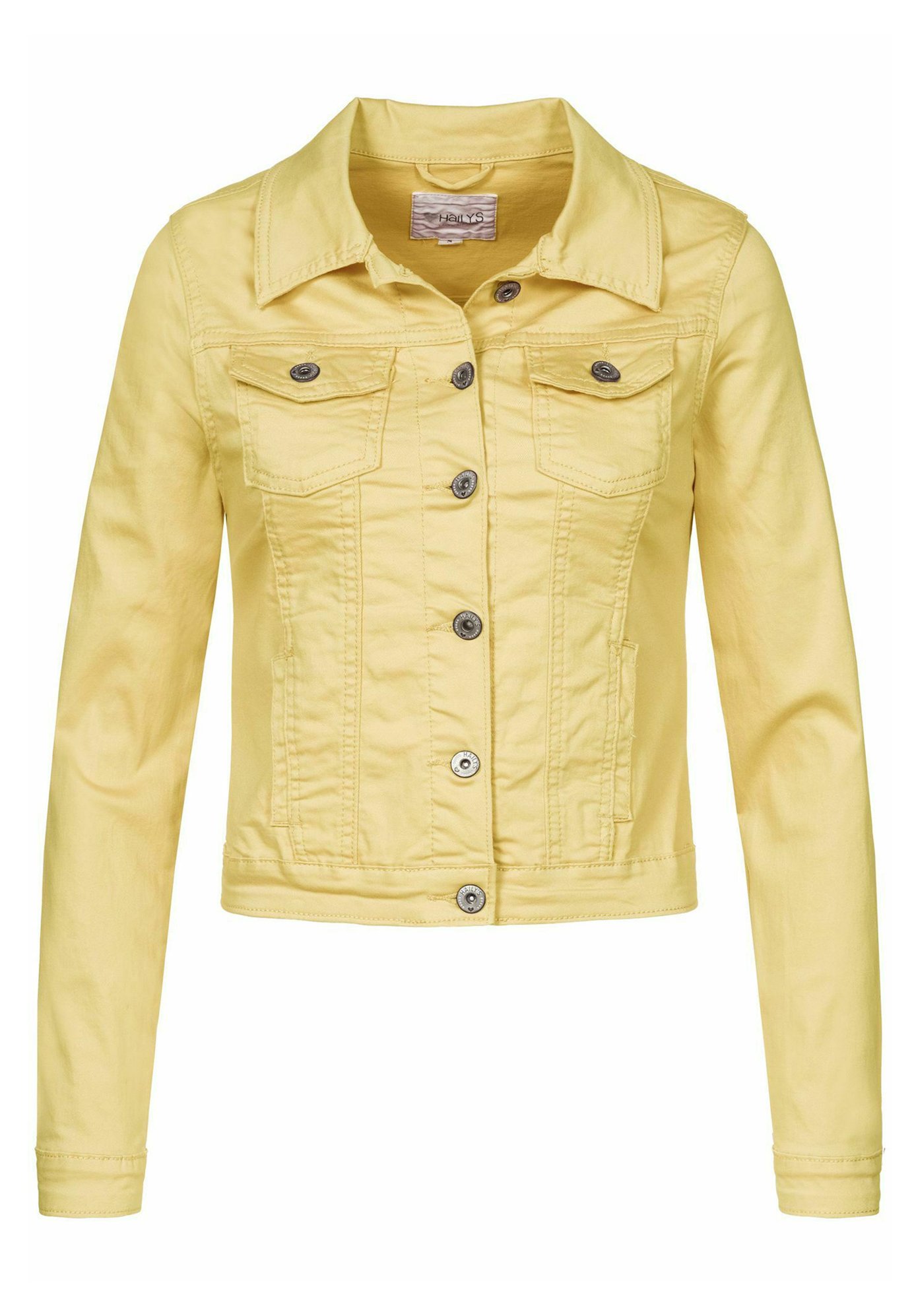 light yellow denim jacket