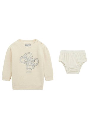 SET - Abito in maglia - weiß