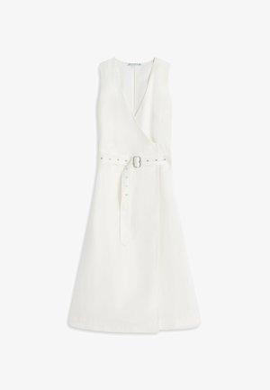 Tommy Hilfiger, BELTED MIDI - Day dress - ivory silk
